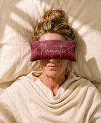Namaste Embroidered Linen and Lavender Eye Pillow