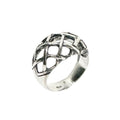 Woven Dome Ring – Sterling Silver 925 – Statement Ring