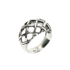 Woven Dome Ring – Sterling Silver 925 – Statement Ring