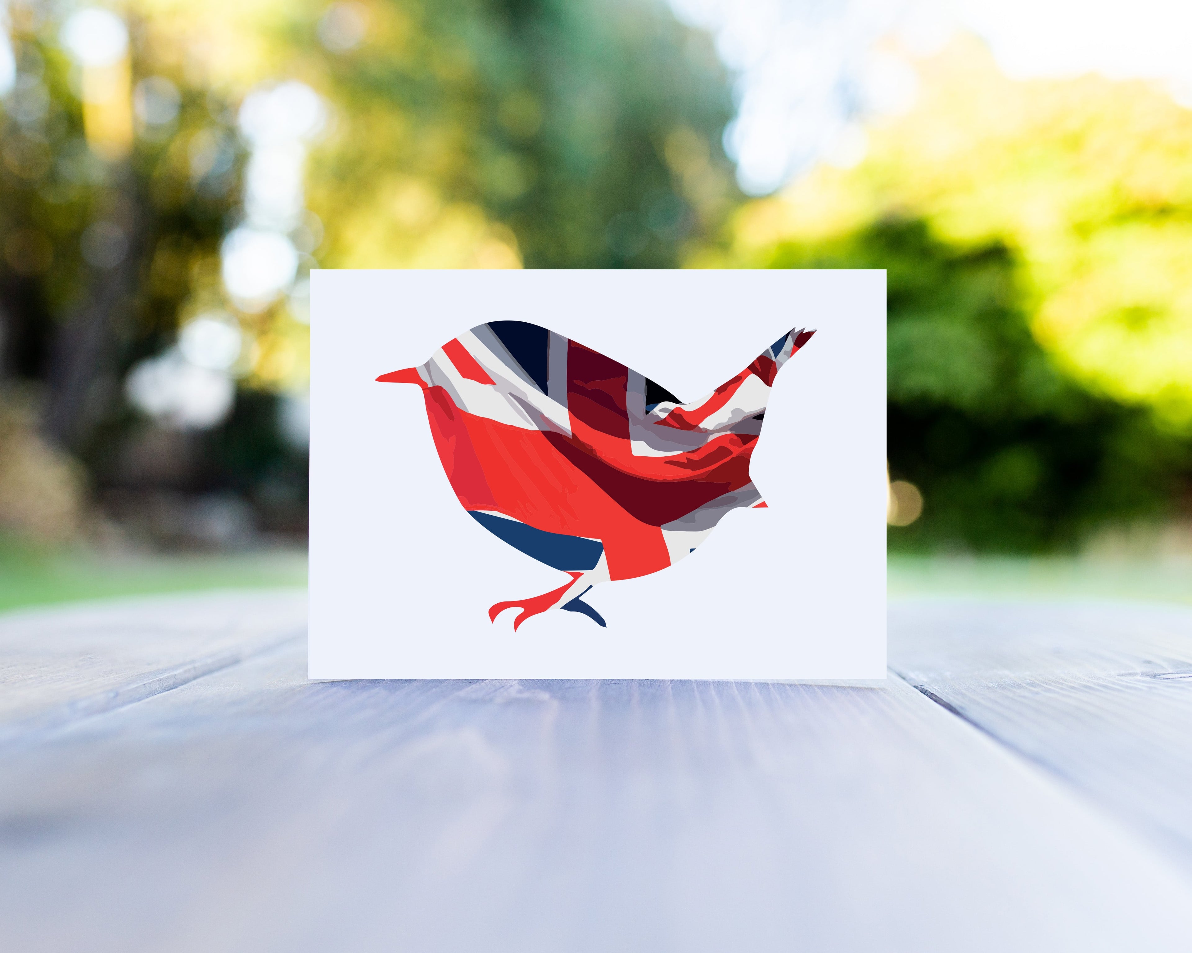 Wren Union Flag Greeting Card