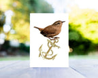 Wren & Anchor Christmas Card