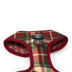Tartan Me Up - Red & Cream Tartan Design Dog Collar