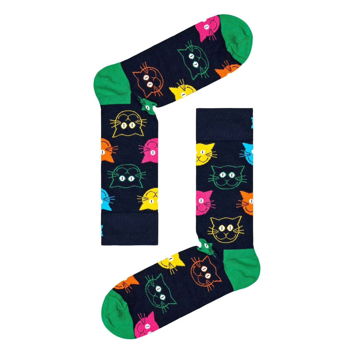 3 Pack Mens & Ladies Mixed Cat Socks Gift Set