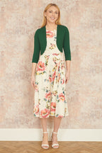 Yumi Dark Green Knitted Bolero