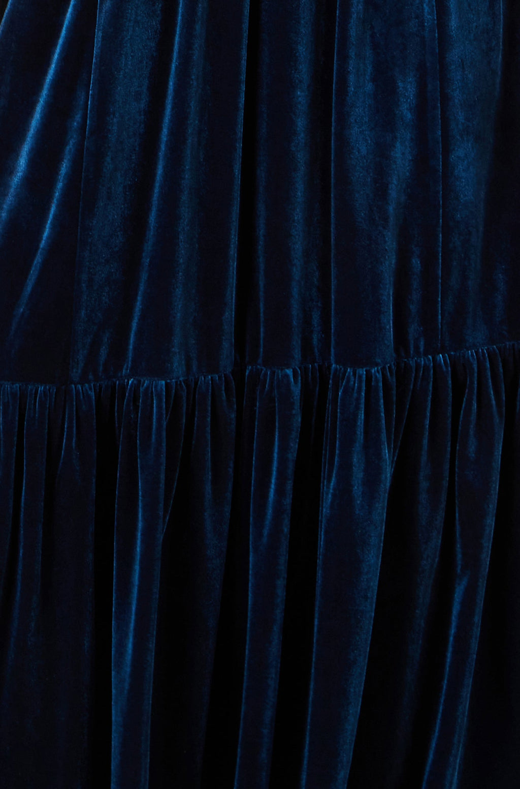 Yumi Teal Velvet Midi Dress