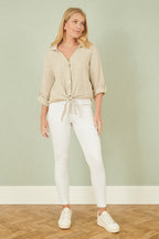 Yumi Stone Italian Linen Shirt
