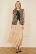 Yumi Stone Midi Boho Skirt