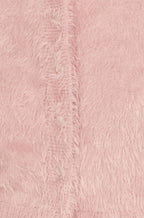 Yumi Pink Eyelash Knit Cropped Cardigan