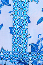 Yumi Blue Floral Tencel Beach Tunic