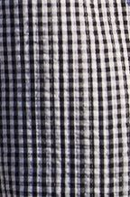 Yumi Black Gingham Frill Collar Jacket