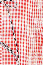 Yumi Black Gingham Reversible Cotton Tie Waistcoat