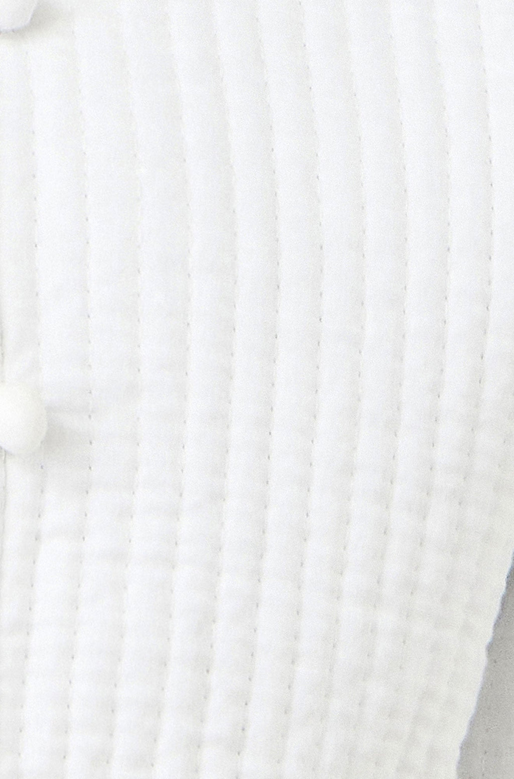 Yumi White Gingham Reversible Cotton Quilted Cropped Jacket