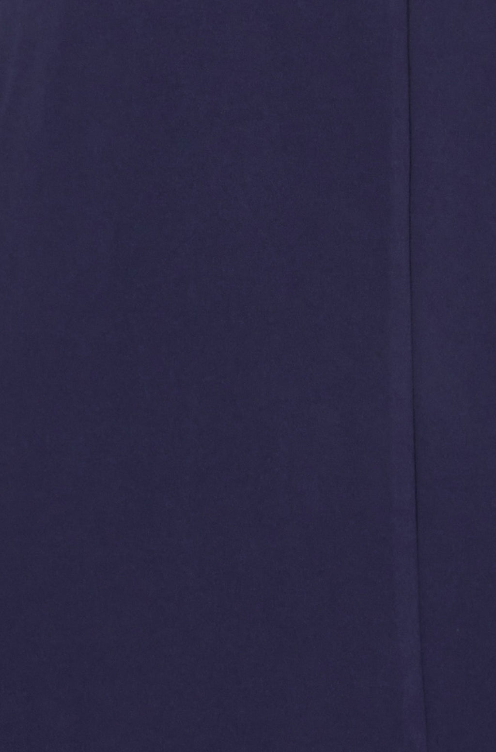Yumi Navy Fitted Midi Dress With Flute Sleeves