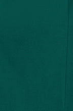 Yumi Green Fitted Midi Dress With Flute Sleeves