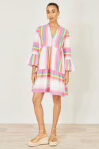 Yumi Multicolour Cotton Stripe Tunic