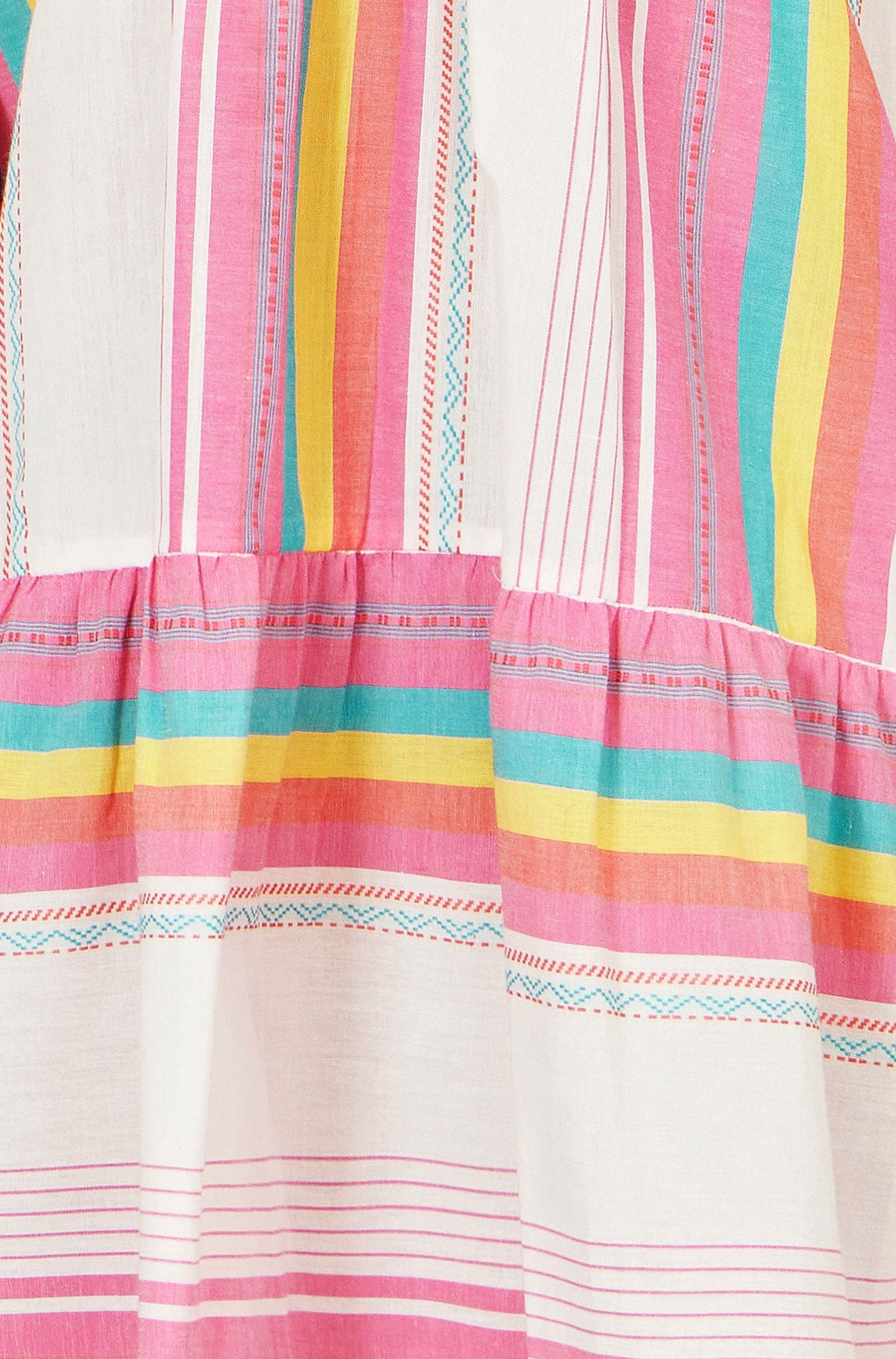Yumi Multicolour Cotton Stripe Tunic