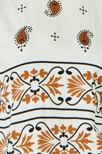 Yumi Ivory Viscose Paisley Top