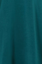 Yumi Green Satin Midi Kimono Dress