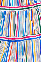 Yumi Multicolour Stripe Cotton Midi Sun Dress