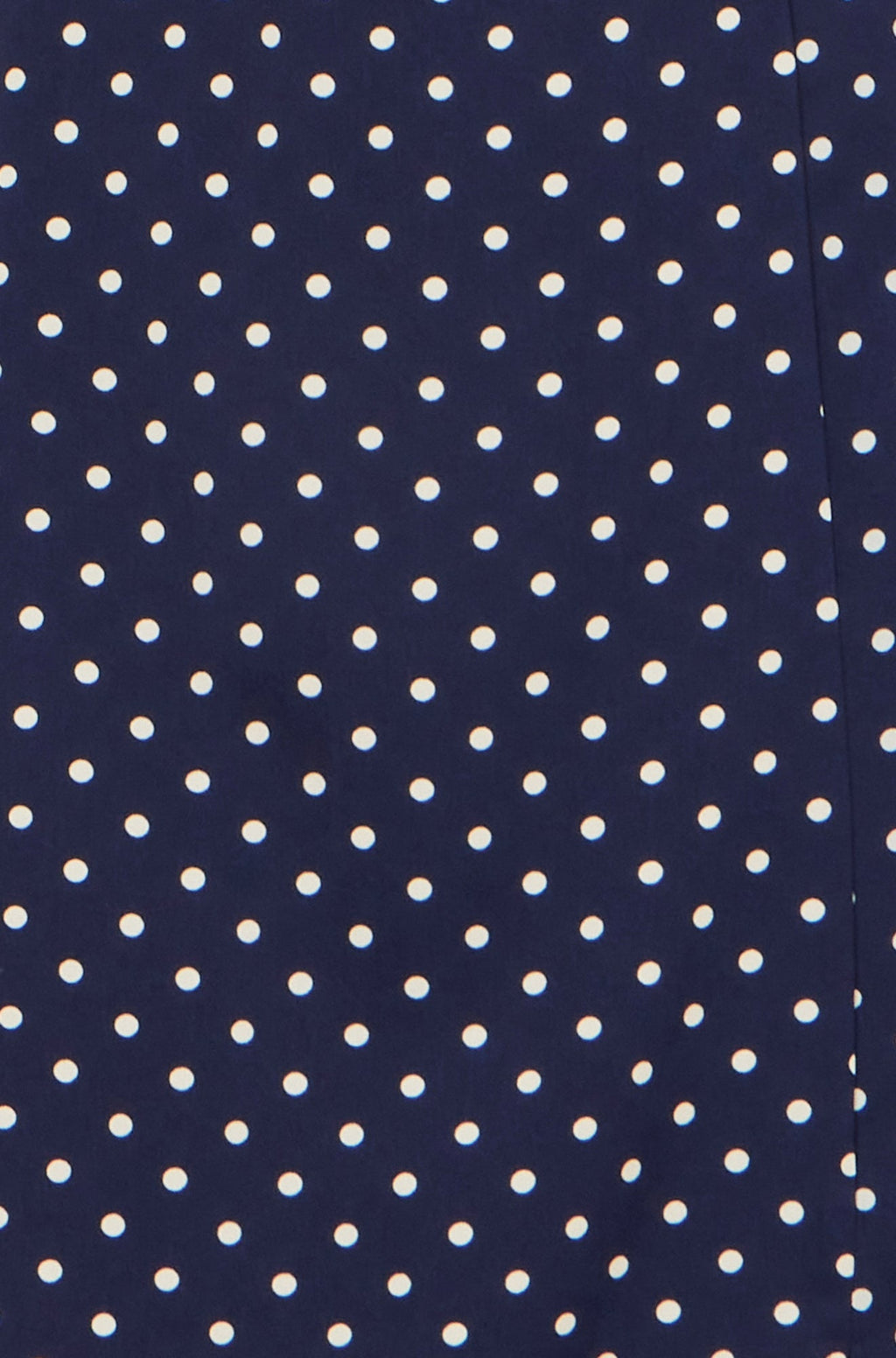 Yumi Navy Spot Wrap Midi Tea Dress