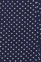Yumi Navy Spot Wrap Midi Tea Dress