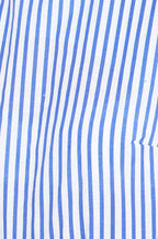 Yumi Blue Cotton Stripe Culotte Jumpsuit