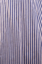 Yumi Blue Stripe Cotton Sun Dress With Ruched Back