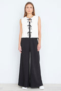 Yumi Black Wide Leg Palazzo Trousers