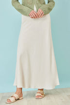 Yumi Natural Viscose Maxi Skirt