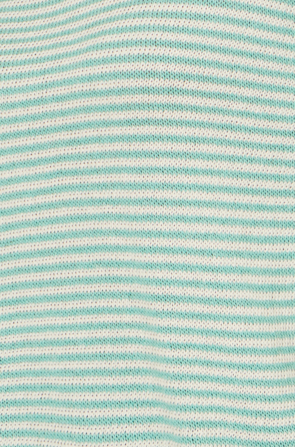 Yumi Sea Green Knitted Stripe Relaxed Jumper