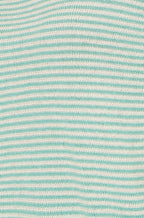 Yumi Sea Green Knitted Stripe Relaxed Jumper