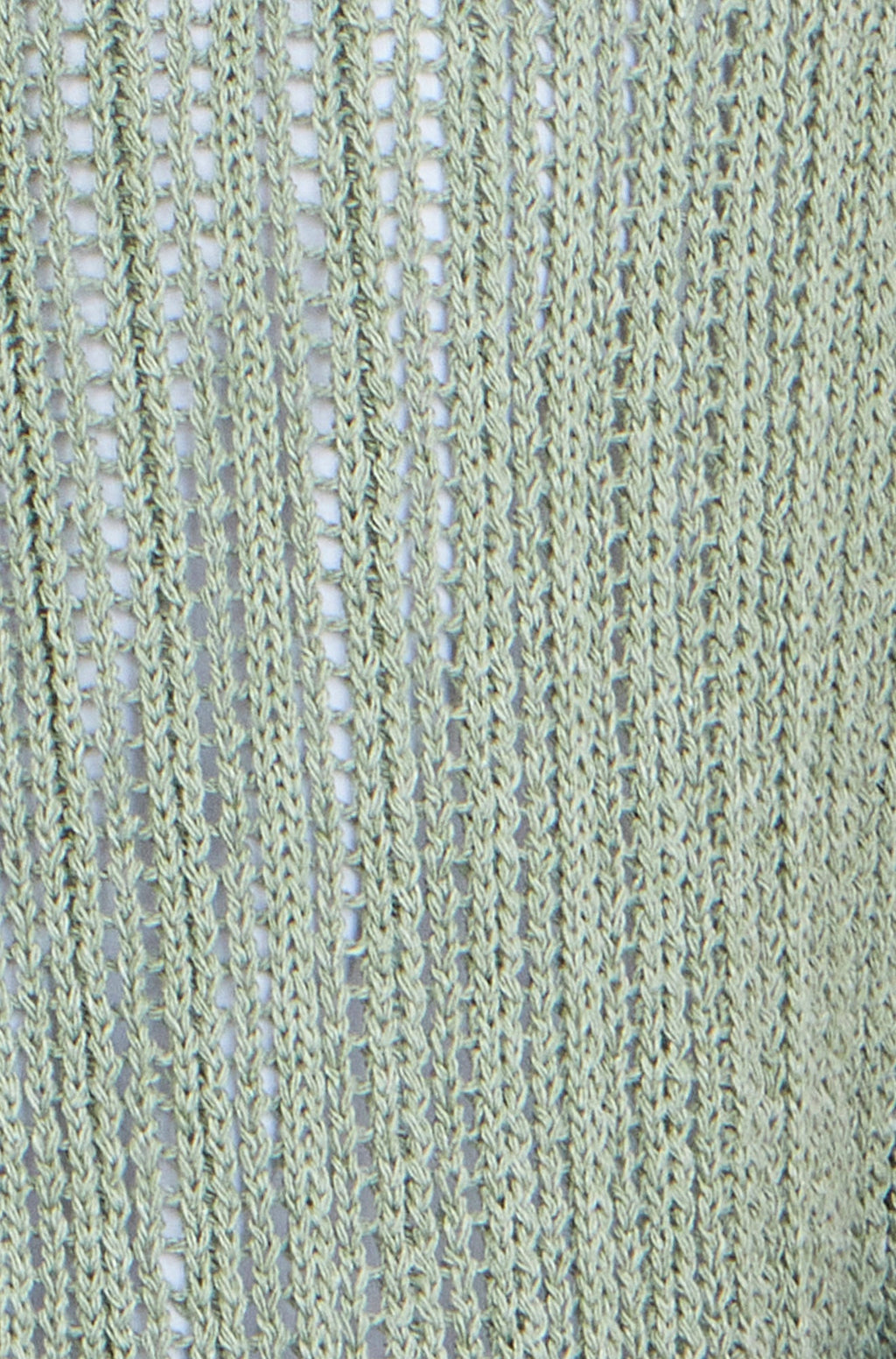 Yumi Green Knitted Cotton Tie Waistcoat Top
