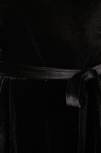 Yumi Black One Shoulder Velvet Jumpsuit