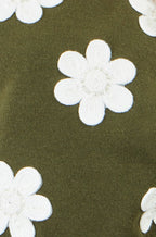 Yumi Green Flower Applique Knit Tank