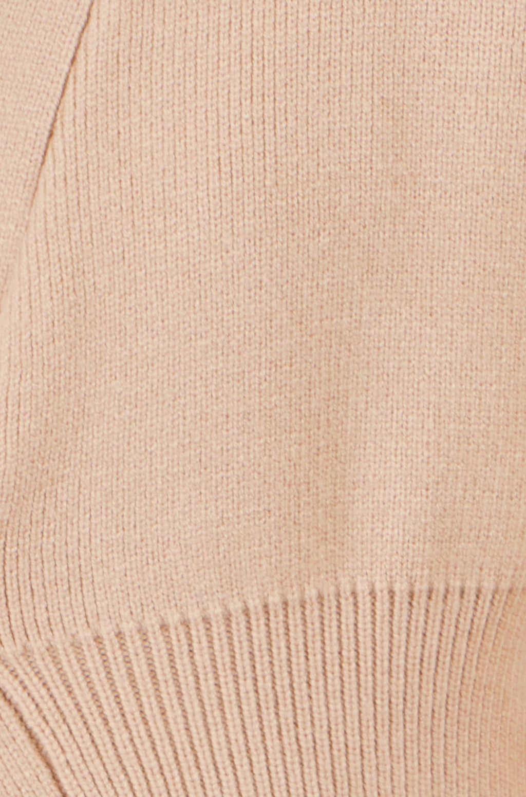 Yumi Beige Knitted Button Cardigan