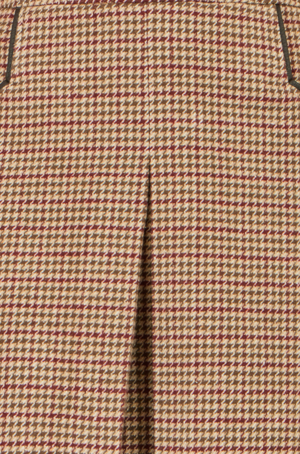 Yumi Brown Check Mini Skirt With Pockets