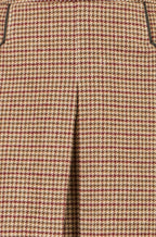 Yumi Brown Check Mini Skirt With Pockets