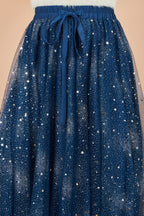 Yumi Navy Star Sparkle Tulle Skirt