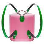 Handmade Leather City Backpack - Classic Kaleidoscope