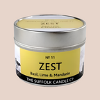 ZEST - Basil, Lime and Mandarin - handmade soy candle - 100g