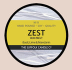 ZEST - Basil, Lime and Mandarin - handmade wax melt - 50g