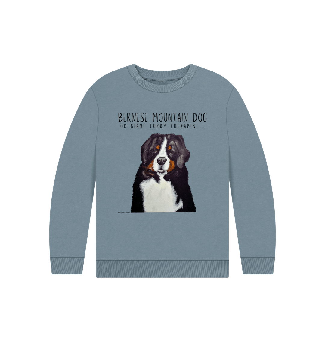 Bernese Mountain Dog Child's Sweatshirt – The Ultimate Giant Furry Therapist!