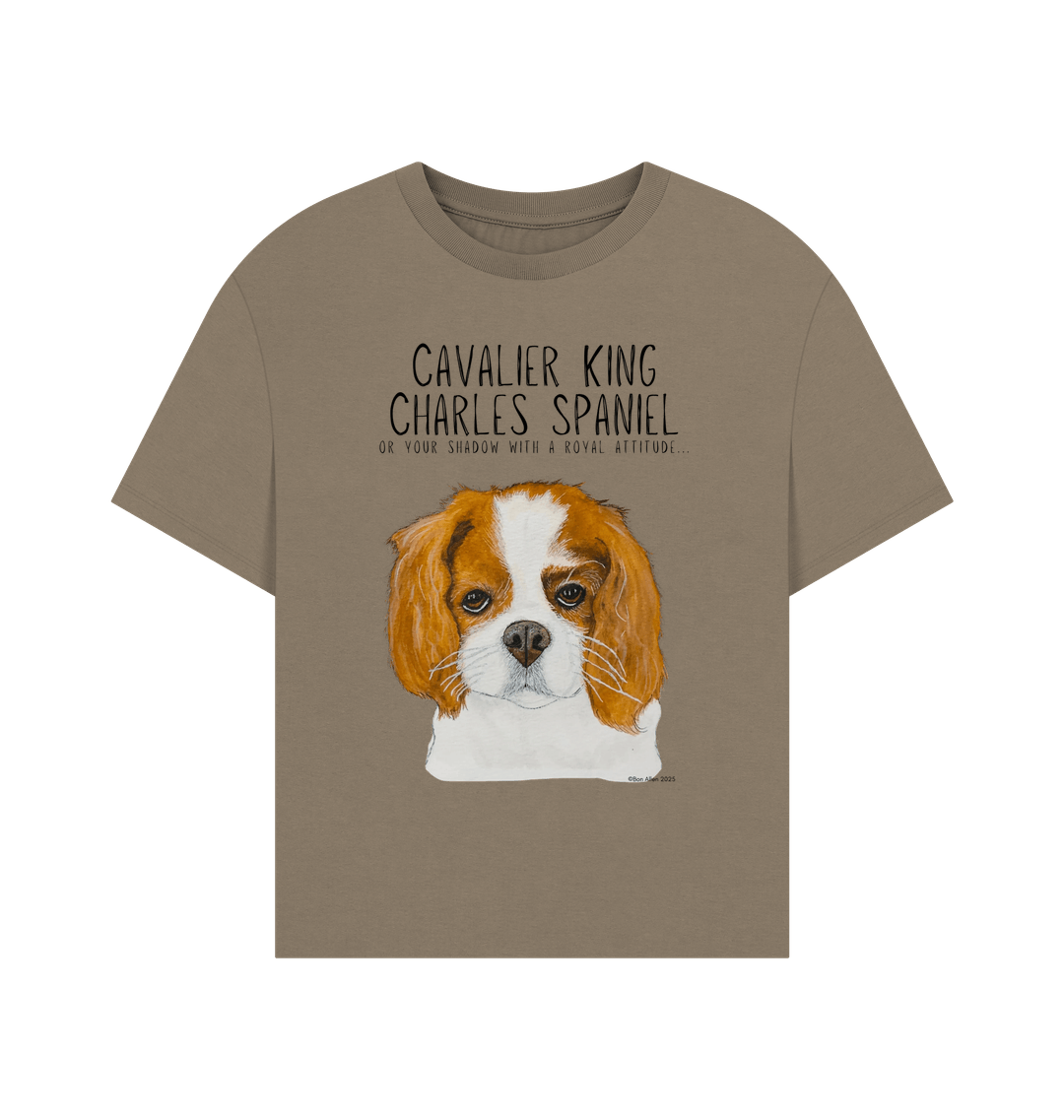 Bow Down, Darling: Sustainable Women’s Tee with Cavalier Queen Vibes