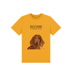 Mischievous Hot Dog Kids' T-Shirt – Small Pup, Big Attitude!