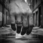 Abstract Men’s Ring – Chunky Sterling Silver 925