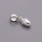 Acorn Silver Charm