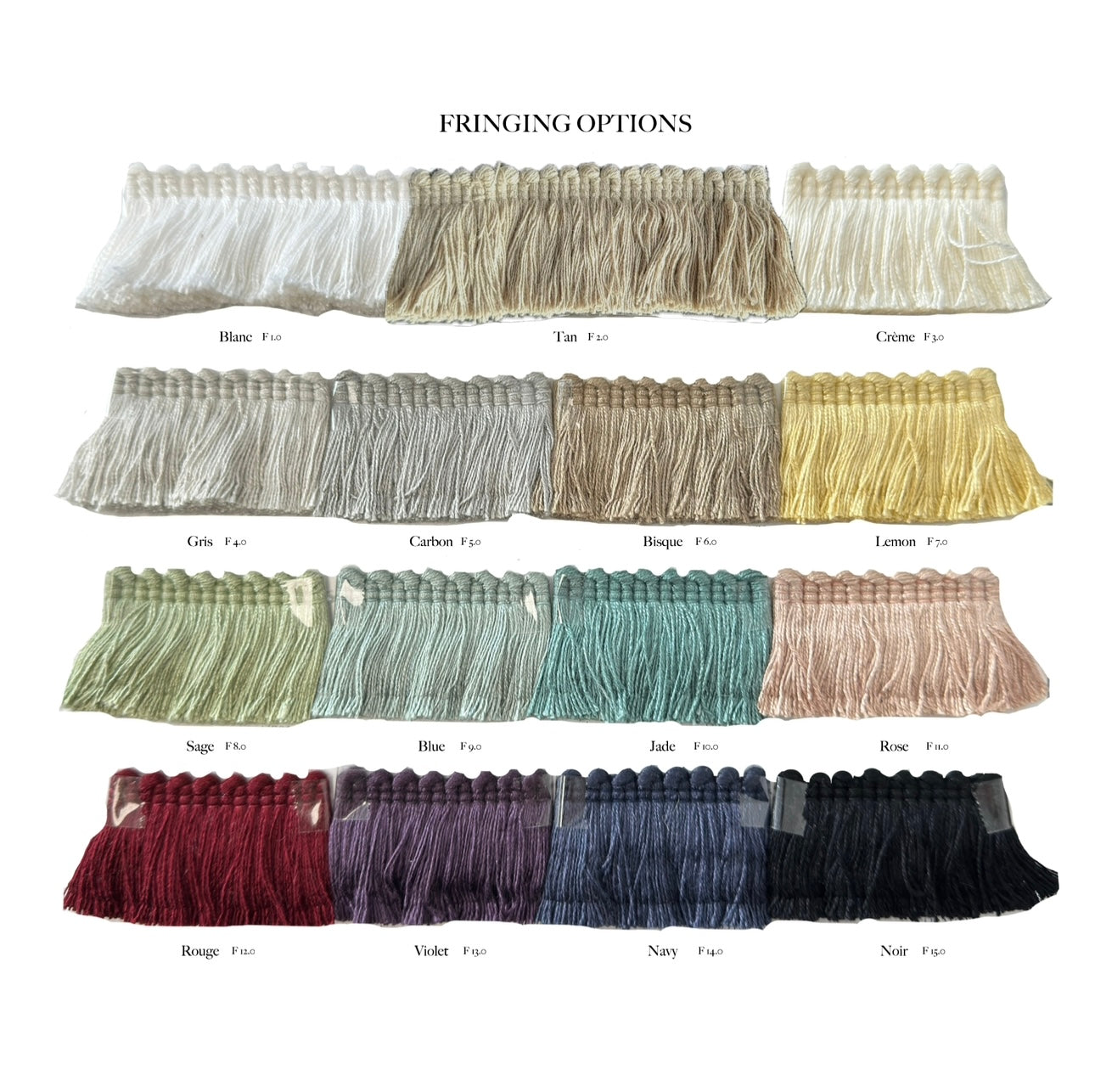 The Couture Cushion - The Mocha Laurent Fringed in Mocha - Style No. 211