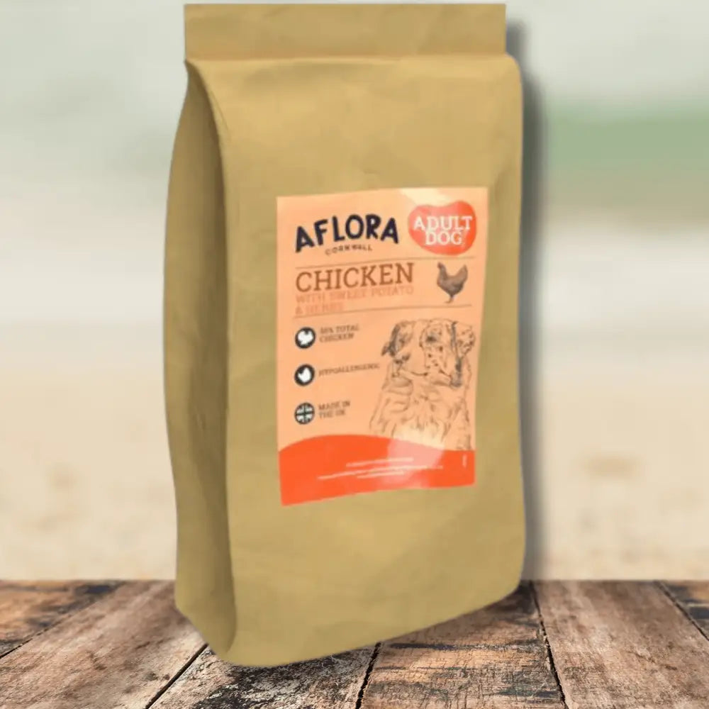Grain Free Dog Food – Fresh Chicken Recipe for Sensitive Dogs by The Pets Larder (aflora-chicken-grain-free-dog-food)