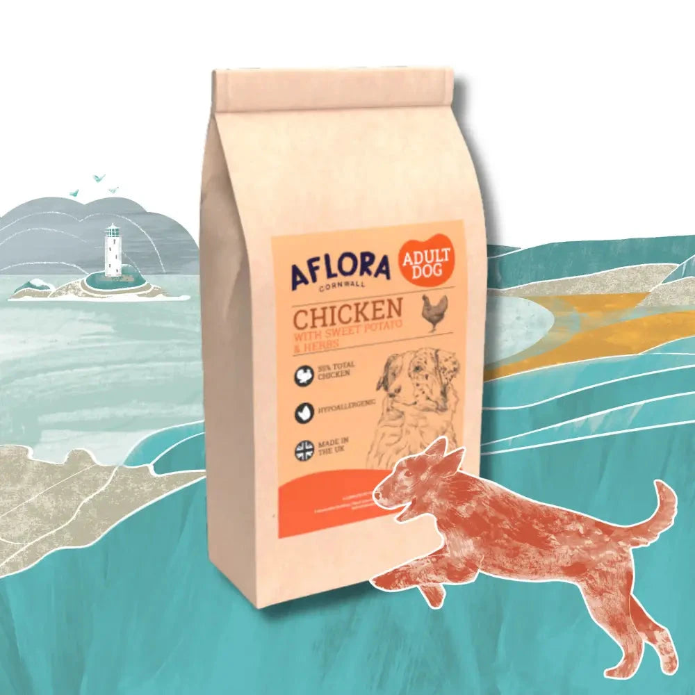 Grain Free Dog Food – Fresh Chicken Recipe for Sensitive Dogs by The Pets Larder (aflora-chicken-grain-free-dog-food)