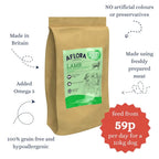 Grain Free Dog Food – Aflora Lamb Recipe for Sensitive Dogs by The Pets Larder (aflora-lamb-grain-free-dog-food)